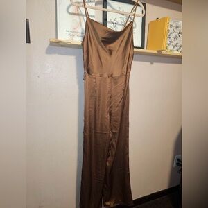 ✨ Elegant Brown Jumpsuit